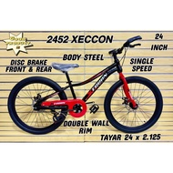 BASIKAL SIZE 24 INCH / Basikal single Speed / BASIKAL BUDAK / Basikal Disc Brake / BASIKAL UMUR 10-1