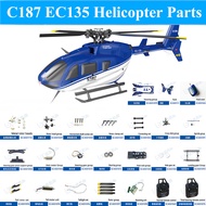 ☃C187 EC135 RC Four-channel Single-blade Helicopter Parts Main Tail Rotor Motor Landing Gear Mot ♦y