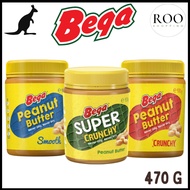 Bega Australia Peanut Butter Crunchy / Smooth / Super Crunchy 470g