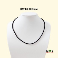 3MM/ 40/ 45/ 50/ 55CM/ Smooth Cowhide Necklace to Match Pendants _ Handmade Mocmixue Accessories
