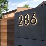 New  ✨ Outdoor LED Modern House Numbers Illuminated Address Number Sign Metal Backlit Door Number Ho