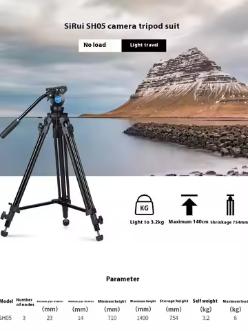 SIRUI SH-05 Tripod Hydraulic Damping Platform Compact and Portable Tripod Special Stand for Film and