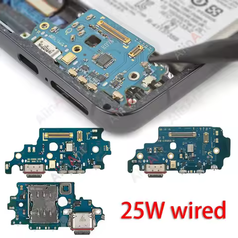 Aiinant USB Charger Board Dock Connector Charging Port Flex Cable For Samsung Galaxy S21 FE Ultra Pl