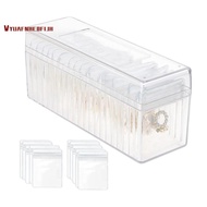 Acrylic Jewelry Box Organizer, with 20 Portable Anti Tarnish Jewelry Bags, Travel Jewelry Organizer,