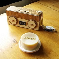手工肥皂 2 入裝禮物盒 手提收音機造型 2 - 奶油色/棕色