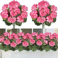 Artificial Flower Geranium Begonia Flower Home Decoration Artificial Flower Green Plant