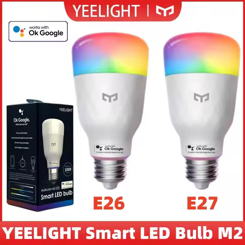 Yeelight Smart LED Bulb M2 Multicolor E26/E27 Bluetooth Connection 1700K-6500K Voice Control 1000 Lu