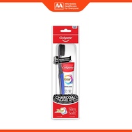 Colgate Total Active Prevention Charcoal Clean Toothpaste + SlimSoft Charcoal Toothbrush Travel Kit