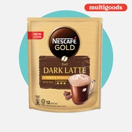 3 in 1 Nescafe Gold Dark Latte Strong & Intense ( 12 sticks x 32g) Kopi PraCampur
