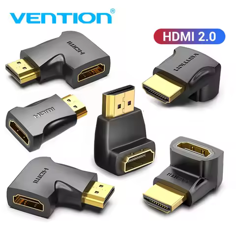 Vention HDMI Adapter 270 90 Degree Right Angle HDMI Male to HDMI Female Converter for PS4 HDTV HDMI 