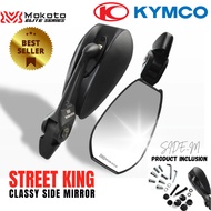 Super 8 150 E3 Regular STREET KING MOKOTO ELITE SERIES SIDE MIRROR WITH EYE PROTECTION PREMIUM QUALI