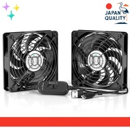 KEYNICE 12cm USB Cooling Fan — Single or Dual Options, Quiet 3-Speed (Up to 2000 RPM), Powerful Airf