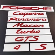 Suitable for Porsche Paramela macan Cayenne GTS Wordmark Cayenne Letter Car Logo Red Tail Logo