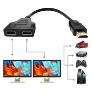 HDMI Cable Splitter 1 in 2 Out HDMI Adapter Cable HDMI Male to Dual HDMI Female 1 to 2 Way, Support 