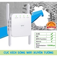Super quality 5G 2.4G wifi extender with 4 antennas for high-rise buildings, hotels, motels AC1200M 