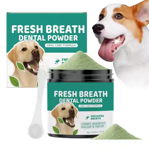 150g Dog Tooth Cleaning Powder Gentle Dental Care for Pets Tartar Plaque Remover Fresh Supplies Prot