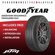 Goodyear Assurance Maxguard SUV 225/65R17 Tyre Suitable for Honda CRV Mazda CX5 Nissan X Trail (FREE