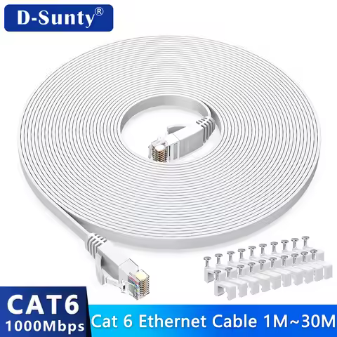 Cat6 Ethernet Cable Flat RJ45 Computer Internet LAN Network Ethernet Patch Cable Cord Ethernet Cable
