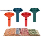 【honkandizi01.sg】Coin Sorter with Coin Wrappers with 150Pcs Coin Rolls Wrappers Assorted Plastic for All Coins