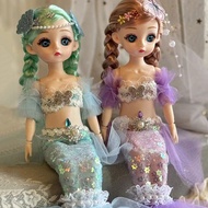 Mermaid Princess Doll Dress-up Music Ariel 40cm Girl Birthday Gift Toy Gift Box Set Mermaid Princess