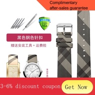 Applicable to Burberry BurberryBURBERRYLeather Watch Band  Men and WomenBU1938Original Plaid Belt