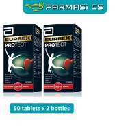 Abbott Surbex Protect 50 tablets x 2 bottles (TWIN) EXP:10/2026 [ Farmasi CS ]
