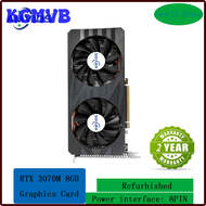 KGMVB RTX 3070 8GB การ์ดจอ256Bit แบบ Non LHR การ์ดจอเล่นเกมคอมพิวเตอร์ GDDR6 Nvidia RTX 3070M Mining GPU 65-68Mhs BDSHE