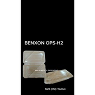 Benxon Ops H2 [100pcs]/Ops H2L (LOCK) [50pcs],Bakery Disposable Plastic Clear / Bekas Kuih/Plastic T