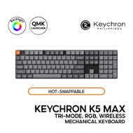 Keychron K5 Max QMK Mechanical Full, Tri-mode, RGB, Gateron Low Profile, QMK/Launcher, Hotswap