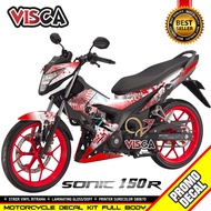 Decal Sonic 150r Full Body Stiker Sonic 150r Full Body Striping Honda Sonic 150r Road Race Striping 