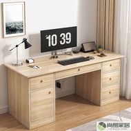 table💘&amp;Simple Computer Desk Desktop Table Rental House Rental Integrated Drawer Storage Student Household Study Desk IIK
