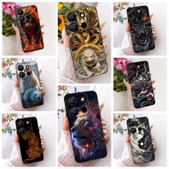 Shockproof Cover For Itel A60 A60s Case A662LM Cool Fashion Dragon Lion Cartoon Soft Silicone Casing