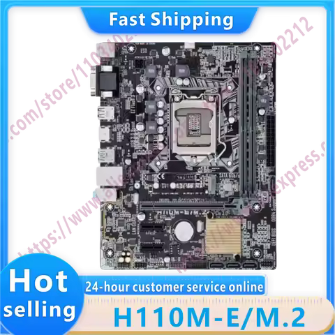 H110M-E/M.2 LGA 1151 DDR4 32GB H110 USB3.0 VGA SATA III PCI-E 3.0