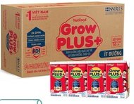 Thùng 48 Hộp Nutifood Grow plus SDD Ít Đường 110ml Đỏ.