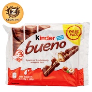 Chocolate Kinder Bueno Milk and Hazelnuts Chocolate T3 (3x2 Bars) 129g Coklat