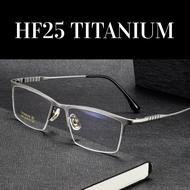 Menacc ** HF25 FRAME Kacamata minus Sport Half frame Titanium Black