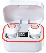 「電量顯示」真無線立體聲智能觸控型藍芽耳機-白色"Battery Display" True Wireless Stereo Smart Touch Bluetooth Headphones