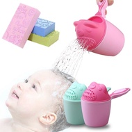 Baby Shampoo Cup Cap Baby Bath Cap Tools Water Scoop Shower Water Spoon Children Plastic Water Scoop