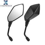 X AUTOHAUX Universal Motorcycle Rear View Mirrors Adjustable Side Rearview Mirror Aluminum Plastic 1