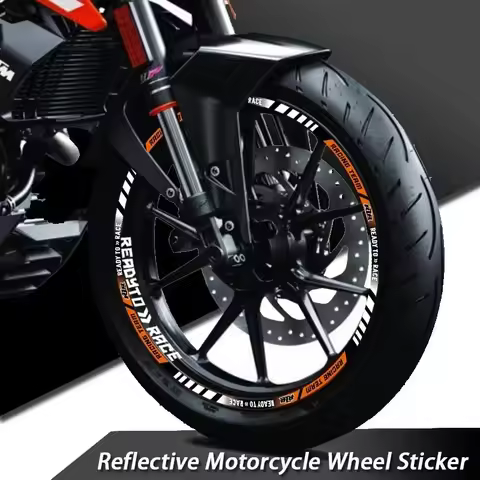 Motorcycle Vinyl Wheel Stickers Rim Decorative Decals Stripe Tape Hub Accessories for KTM Duke 200 N