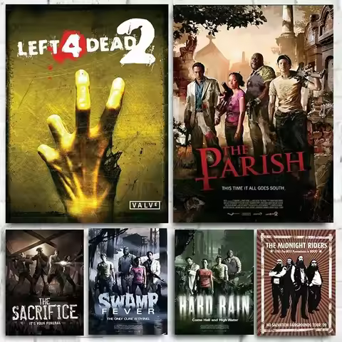 Hot Action Game Left 4 Dead Poster for Living Room Canvas Painting Art Home Decoration Wall Decor Pi