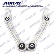 JIORAY Pair Front Lower Suspension Control Arm Straight For Audi A8 D4 4H2 4H8 4HC 4HL 2009-2018