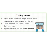 Typing/Data entry service