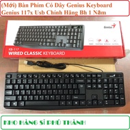 (Mới) Bàn Phím Có Dây Genius Keyboard Genius 117x Usb Chính Hãng Bh 1 Năm
