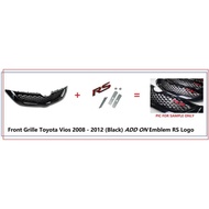 Toyota Vios dugong 2008-2012 Belta Front Grille and RS logo