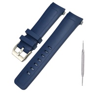 Fluororubber Watch Band Strap Replacement for IWC Aquatimer Series- 22mm Quick Disassembly Watch Ban