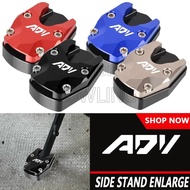 Motorcycle Alumnium Kickstand Foot Side Stand Extension Pad Support Plate Enlarge For HONDA ADV350  