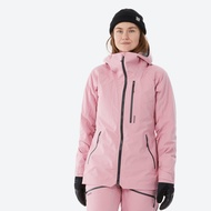 WEDZE 女款保暖透氣雙板滑雪外套 500－淡粉色