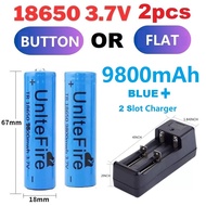 HOMIEE 3.7v 9800mAH Charger Solar 18650 Rechargeable Battery Pengecas Bateri 10000mAh