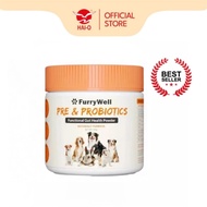 FurryWell Pre & Probiotic for Dogs | Digestive Health & Gut Flora Support Formula